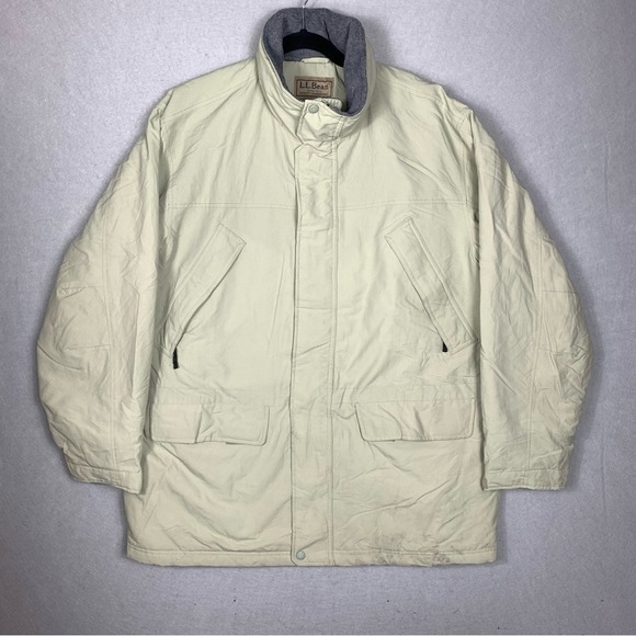 L.L. Bean Other - Vintage LL Bean Coat Mens XL Beige Parka Thinsulate Insulated Winter Jacket 0UU6